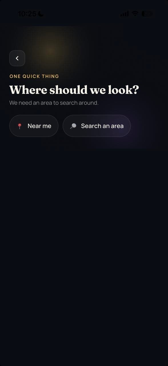 CraveMatch: choose where to search